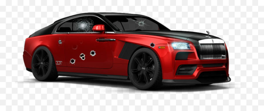 Car Bulletholes Glass Guns Dk925designs - Rolls Royce Wraith Bentley Red Car Png,Wraith Png