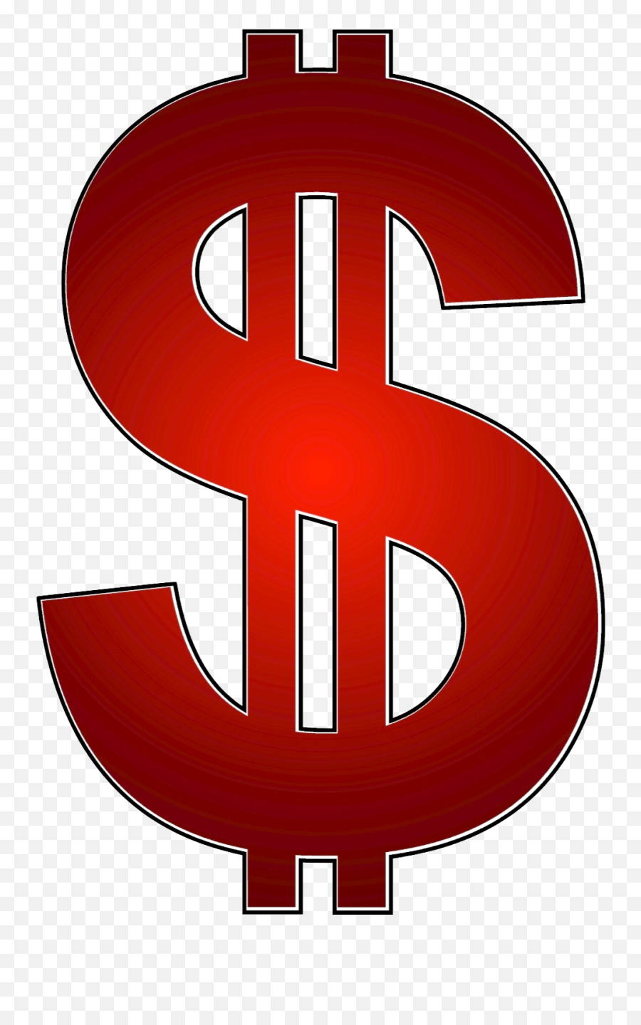 Download Hd Red Dollar Sign Transparent Png Image - Nicepngcom Red Dollar Sign Transparent,Dollar Sign Transparent