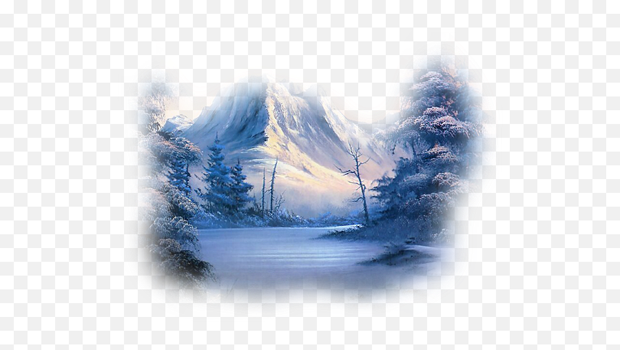 Kep - Pngkekpng 560427 Scenery Background Landscape Red Bird In Winter,Kek Png