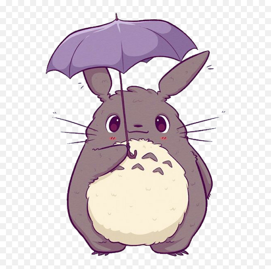 Download Hd Totoro Anime Cute Kawaii Freetoedit - Totoro Anime Cute Kawaii  Animals Png,Kawaii Png - free transparent png images 