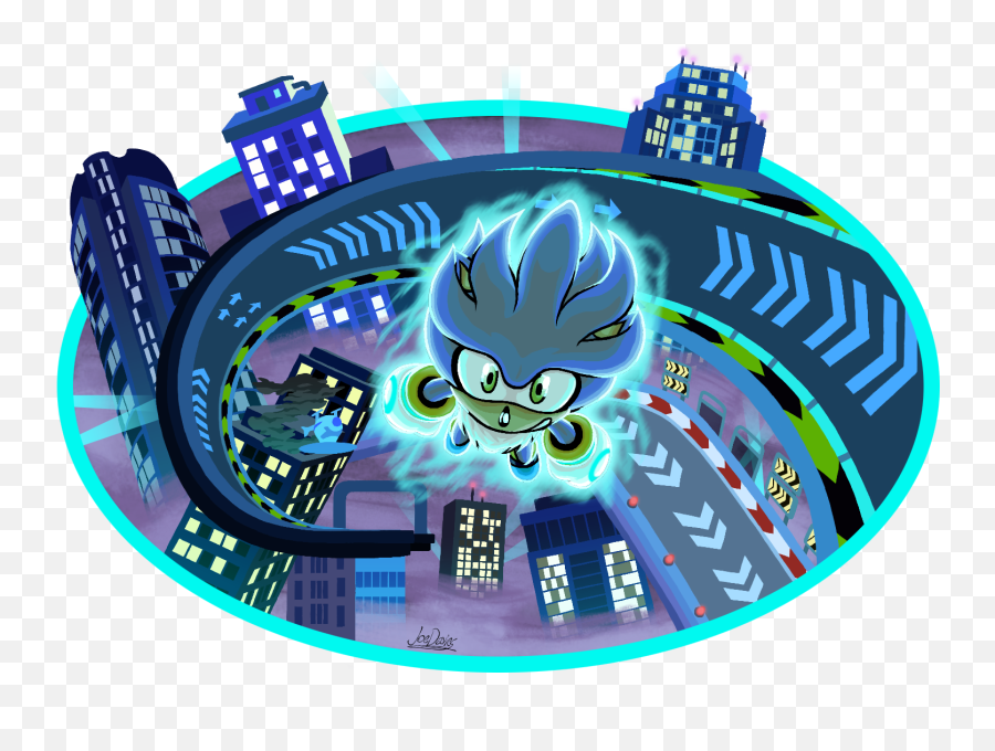 Joe Davies - Sonic The Hedgehog Silver In Speed Highway Poker Png,Silver The Hedgehog Png