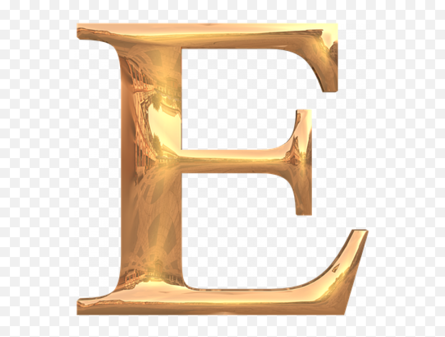 Gold Alphabet Letters Png Transparent - Transparent Png Letter E,Letters Png