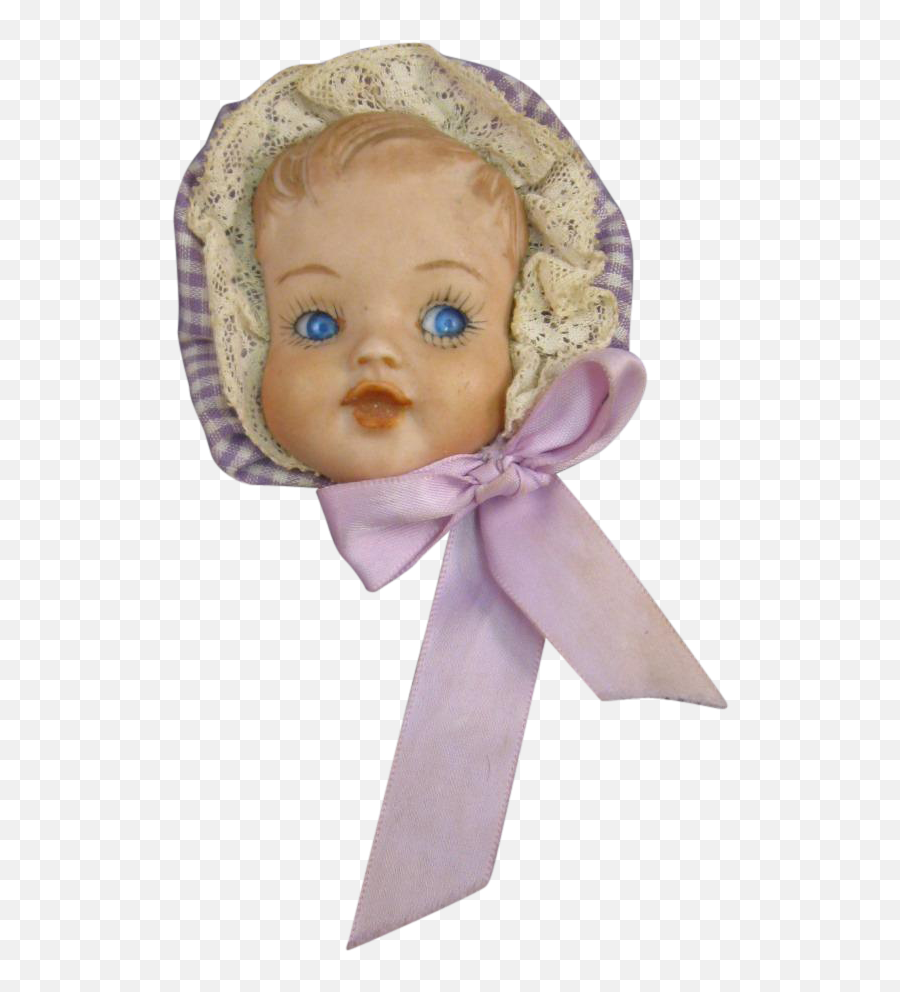 Baby Doll Face Pin Porcelain Bisque - Porcelain Doll Png,Baby Doll Png