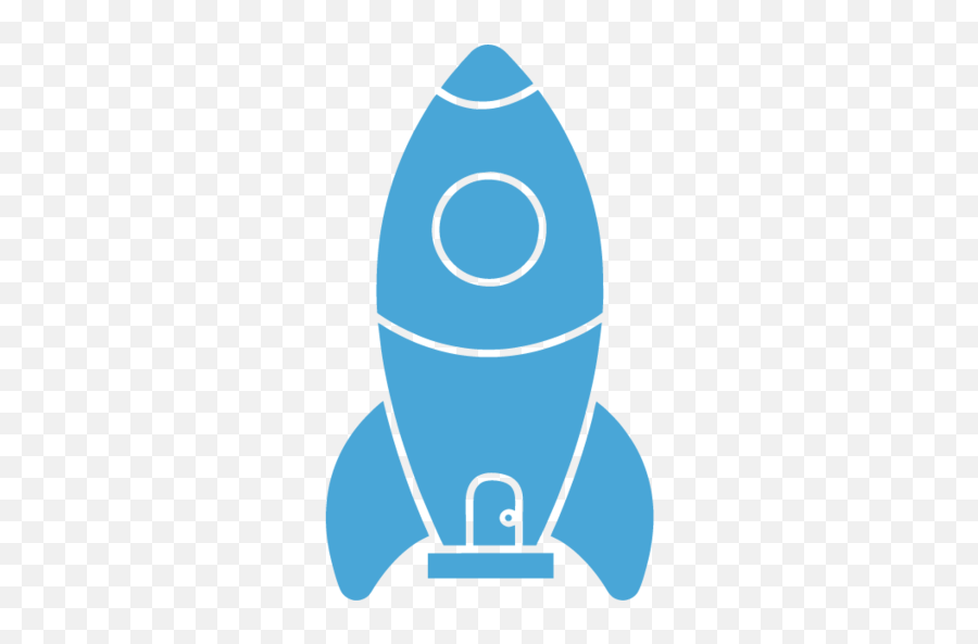 blue rocket icon