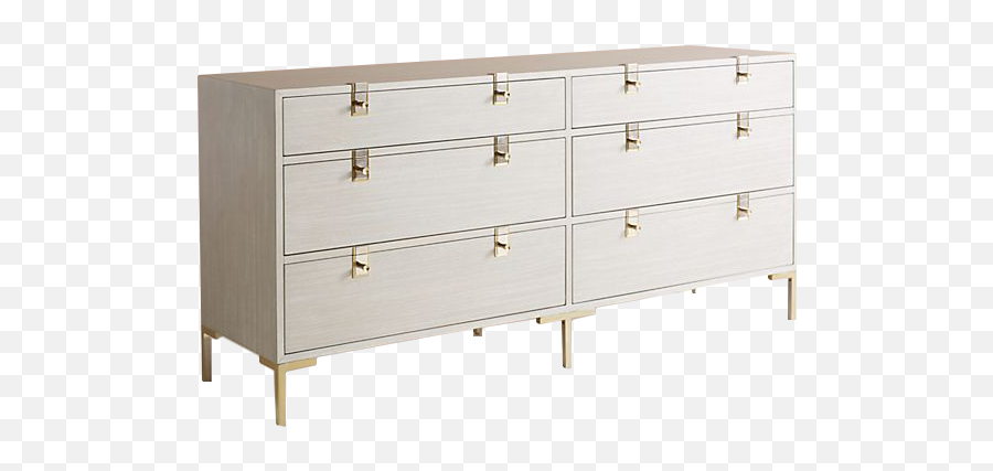 Ingram Six - Drawer Dresser Light Grey Ingram Six Drawer Dresser Png,Dresser Png