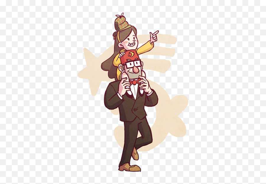 Mabel And Stan Gravity Falls Cartoon Bill - Cartoon Png,Grunkle Stan Png