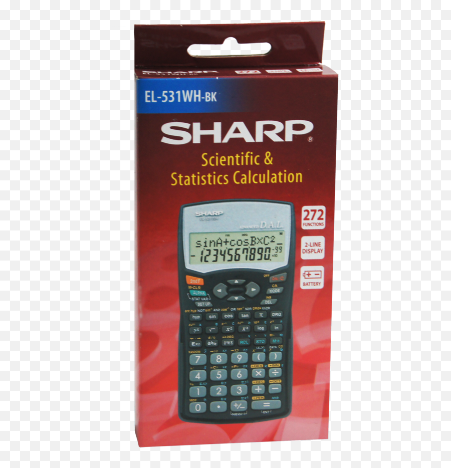 Sharp El 531wh Book Scientific Calculator - Sharp Calculator Sharp Calculator El W531s Png,Calculator Transparent Background