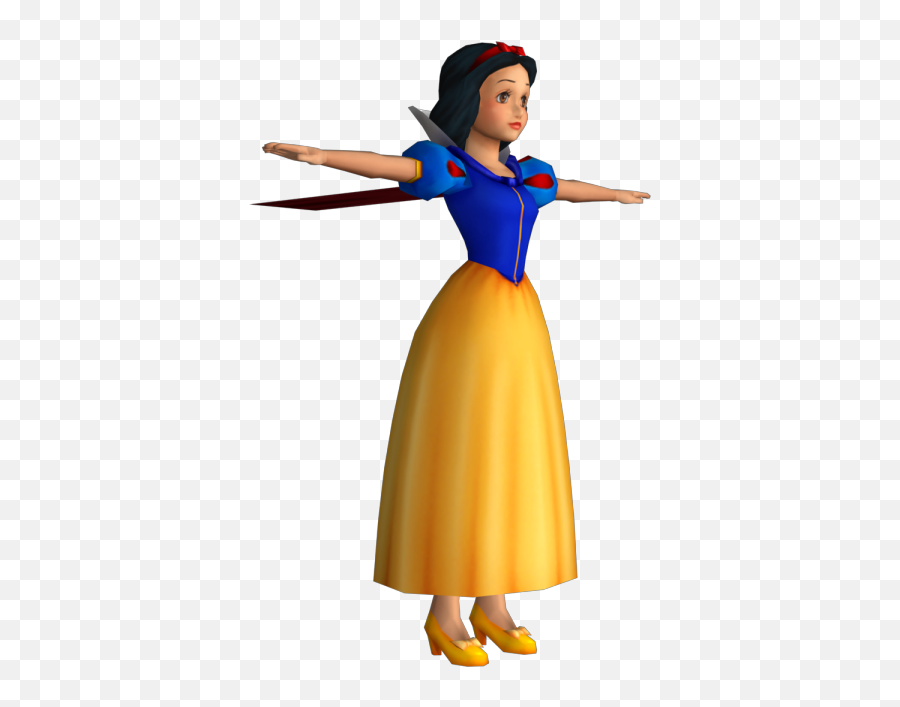 Playstation 2 - Kingdom Hearts Snow White The Models Costume Png,Snow White Transparent