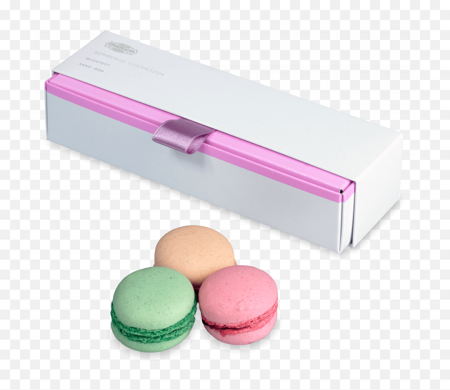 Tea Cookie Assortment And Macarons - Gerbeaud Cukrászda Packaging And Labeling Png,Macaron Png