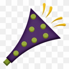 Mardi Gras - Party Horn Element graphic by Melissa Riddle Dot png