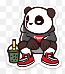 Pando The Squat God Sticker - Boba Sticker Hypebeast Png,Squat Png