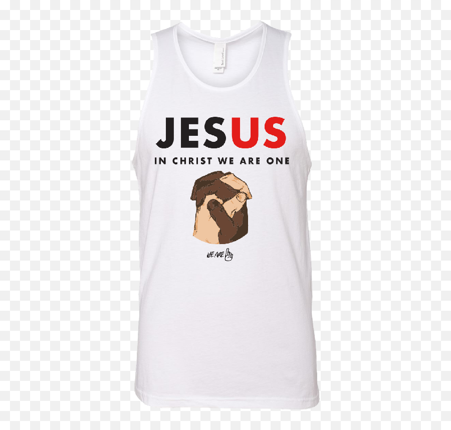 We Are One Jesus White Tank - Active Tank Png,Jesus Transparent