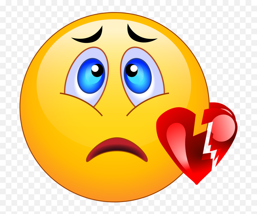 Free Sad Face Emoji Transparent - Broken Heart Sad Face Emoji Png,Sad Face Emoji Transparent