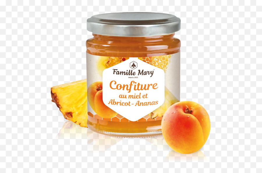 Apricot Grapefruit Honey Jam - 1 Jar Confiture Au Miel Png,Jelly Jar Png