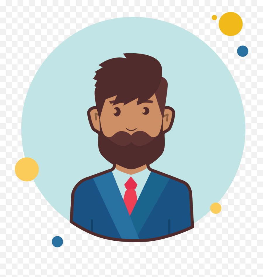 Barba Logo Con Lapiz Png Clipart - Cartoon Beard Man Png,Lapiz Png