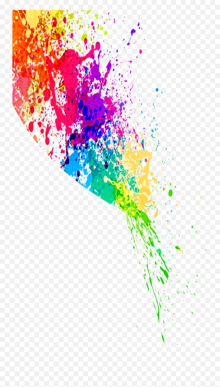 Colorful Png Photo - Transparent Background Painting Splatter Png,Colors Png