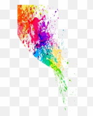 Colorful Png Photo - Transparent Background Painting Splatter