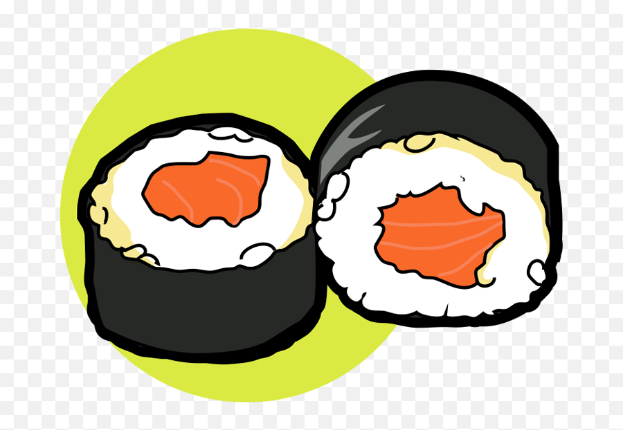 Sushi Roll Social Video Clipart - Full Size Clipart California Roll Png,Sushi Roll Png