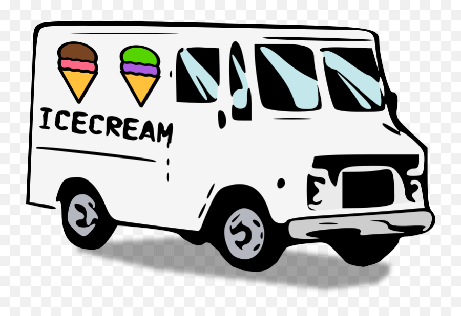 Ice Cream Truck - Openclipart Delivery Truck Clip Art Png,Ice Cream Truck Png