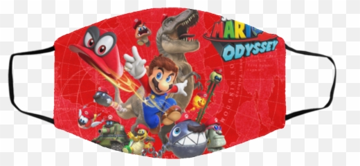 Super Mario Odyssey Game Face Mask U2013 Supermario Made In - Cappy png