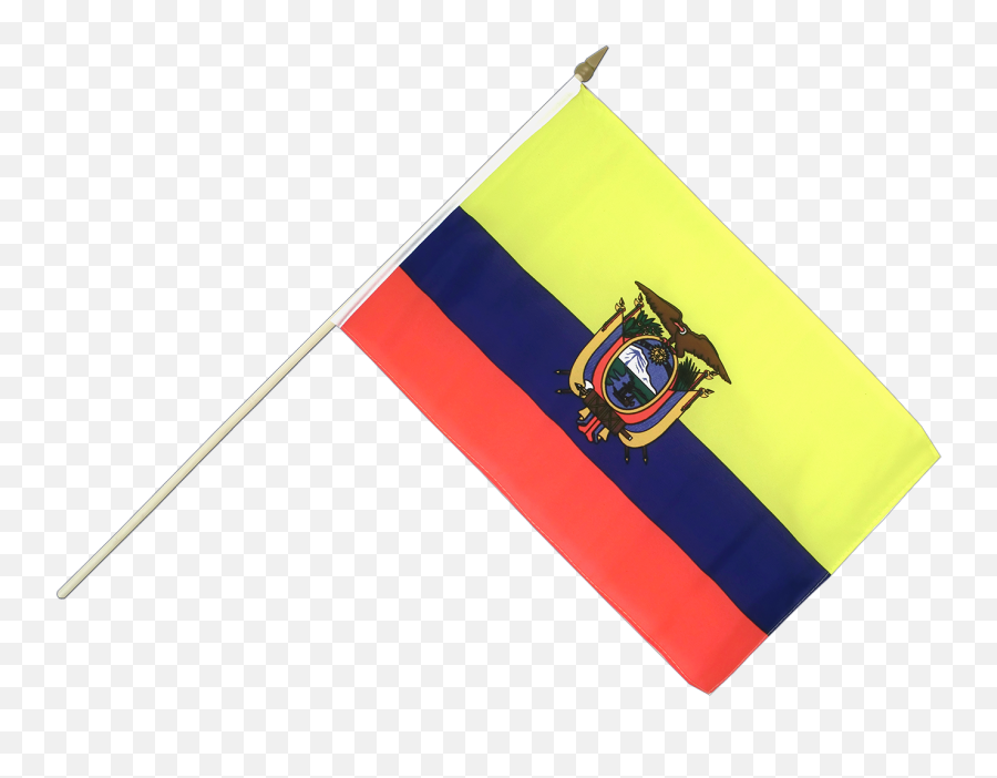 Download Hd Hand Waving Flag 12x18 - Russian Flag With Stick Png,Ecuador Flag Png