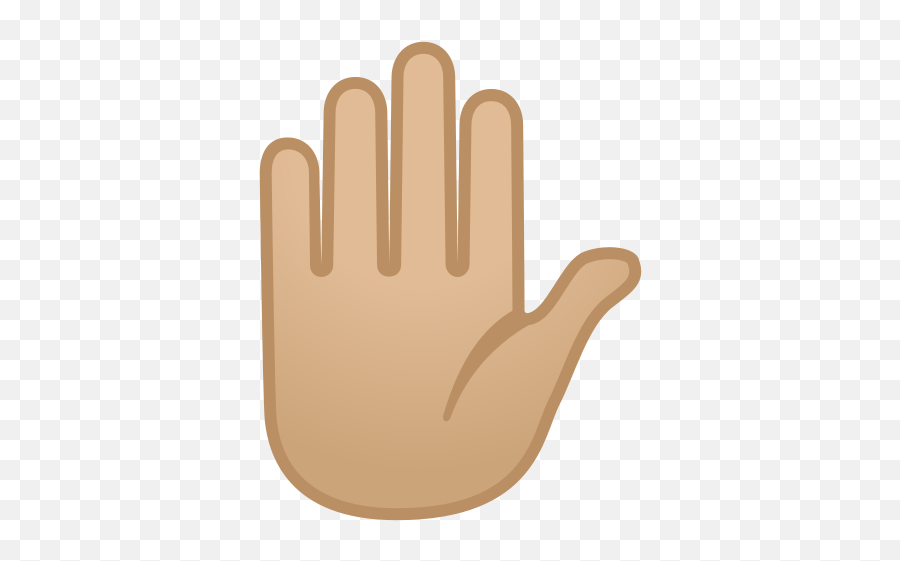 Raised Hand Medium - Light Skin Tone Emoji Emoji Hand Png,Raised Hands Png