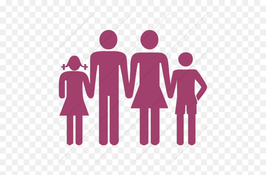 Iconsetc Simple Pink Classica Family Icon - Pakistan Family Planning Logo Png,Family Icon Png