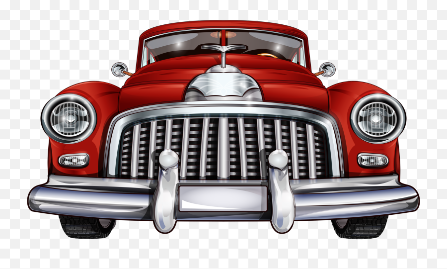 Download 28 Collection Of Red Classic Car Clipart - Vintage Car Grease Lightning Grease Png,Car Front View Png