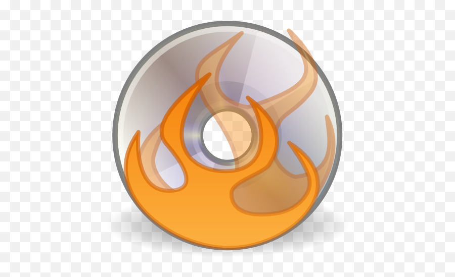 Image Burn Disk Free Icon Png Transparent Background - Brasero Linux,Disk Icon