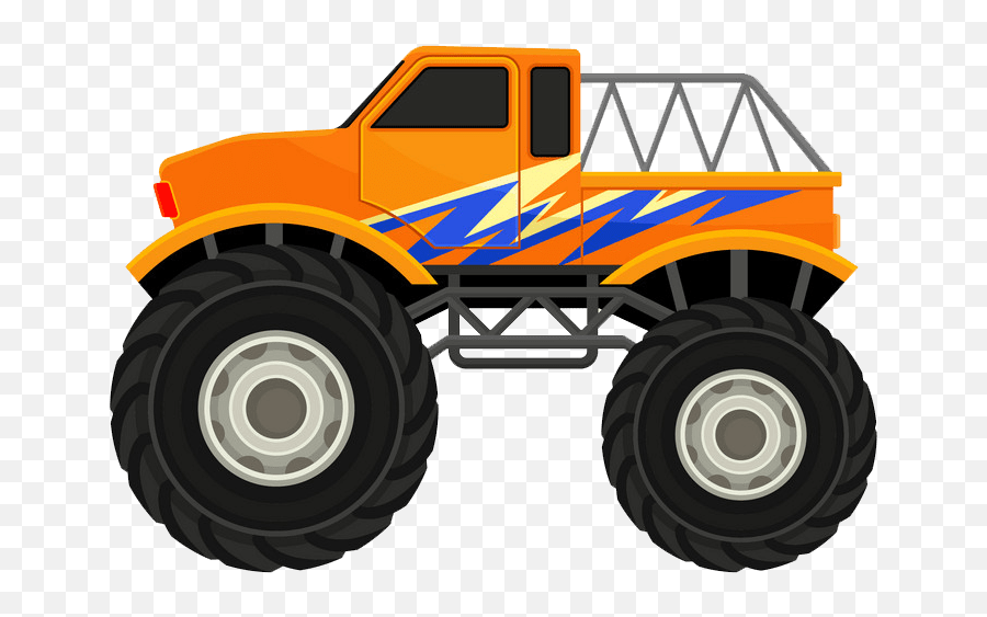Orange Monster Truck Icon Png Transparent - Clipart World Monster Truck Clipart Clipart World,Orange Icon Png