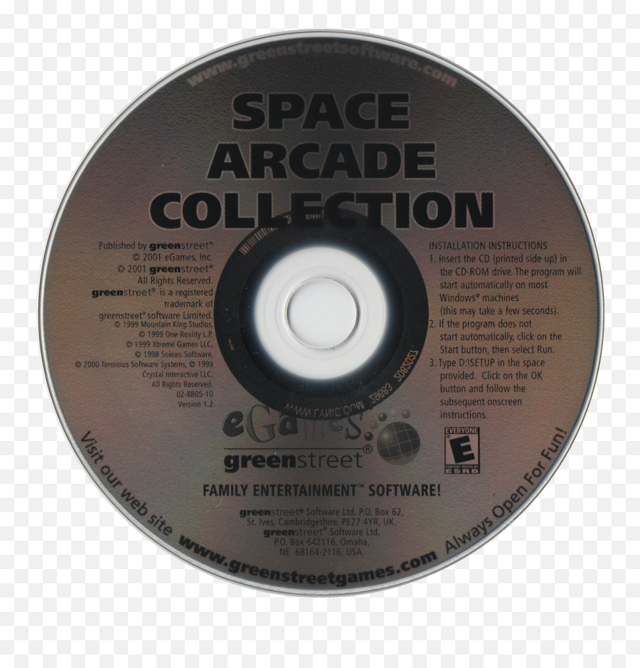Space Arcade Collection Egames 2001 Free Png Start Icon
