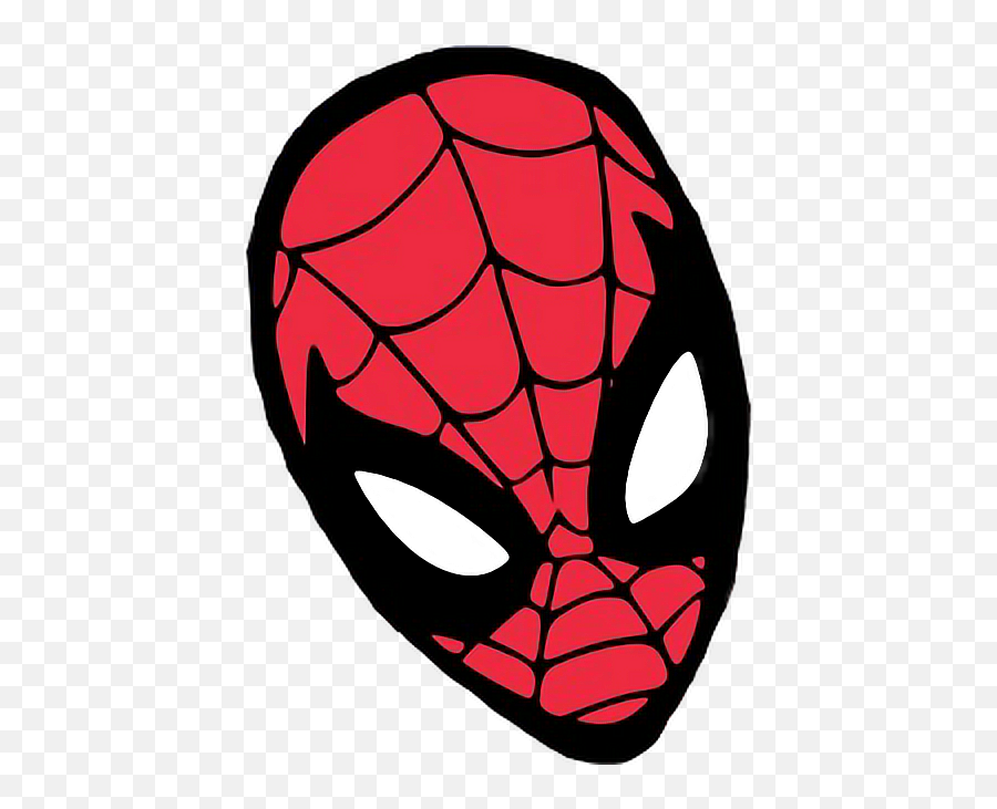 Mask Spiderman Spidermanmask Facesticker Marvel Superhe - Spider Man Mask Png,Spiderman Face Png
