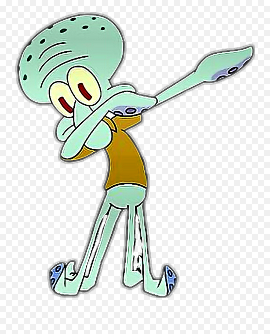 Ftestickers - Squidward Dab Transparent Background Png,Fortnite Dab Png