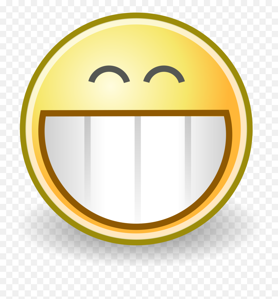 Fileface - Grinsvg Wikimedia Commons Grin Clipart Png,Smiley Icon Meanings