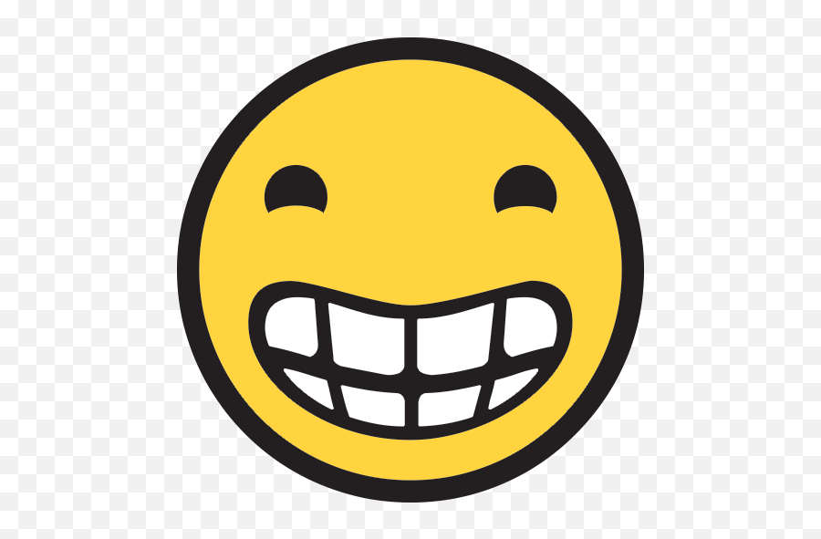 Grinning Cat Face With Smiling Eyes Id 80 Emojicouk - Grinning Face Emoji Windows Png,Grin Icon