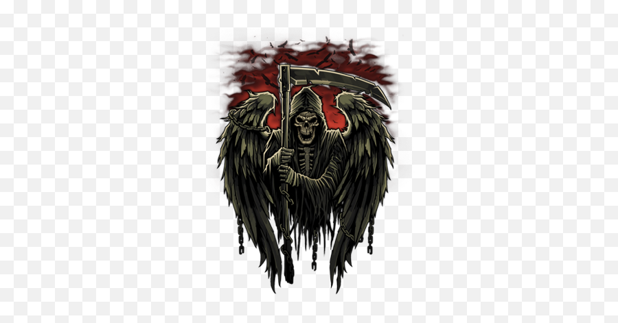 Download Grim Reaper Death Dealer Dead Scary Scythe Skull - Grim Reaper Angel Badass Png,Grim Reaper Png