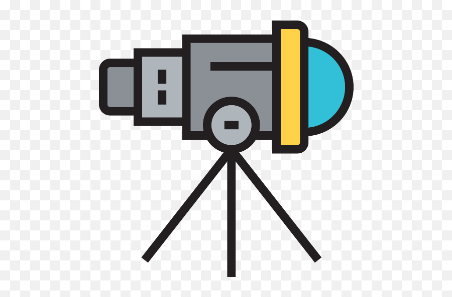 Multicolor Telescope20on20tripod20space20telescope - Scalable Vector Graphics Png,Personal Space Icon