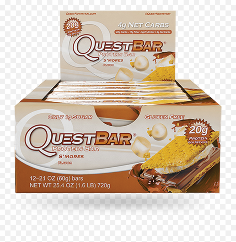 Box Of 12 Quest Su0027mores Bar - Store Bought Weight Watchers Snacks Png,Smores Icon