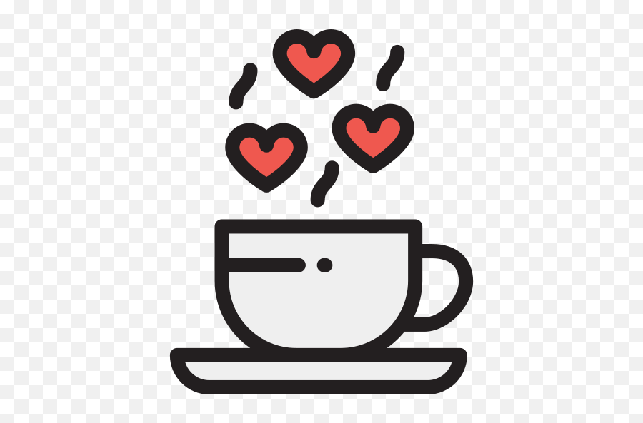 Love Cup Coffee Free Icon - Iconiconscom Outline Image Of Hot Tea Png,Coffee Icon