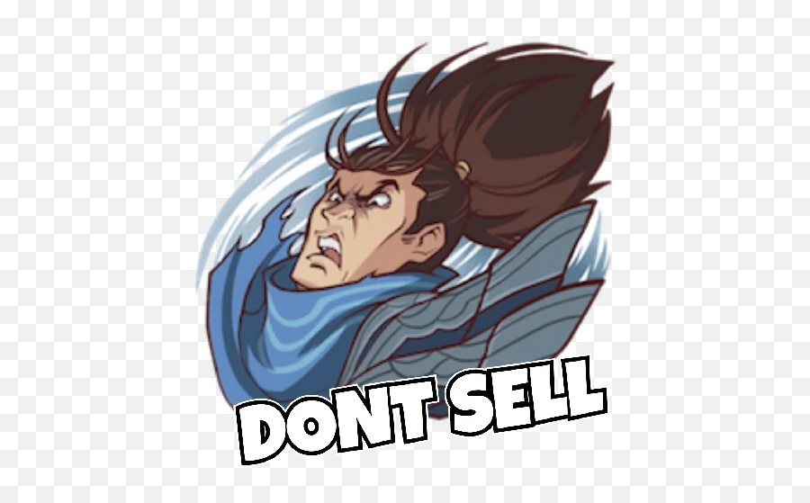 Telegram Sticker From Arcane Pack - Stickers League Of Legends Whatsapp Png,Yasuo Icon