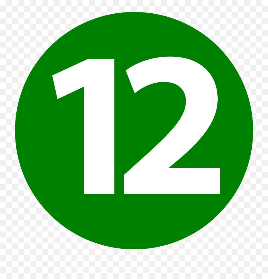 Number 12 Png Image With No - Number 12 Icon,12 Png