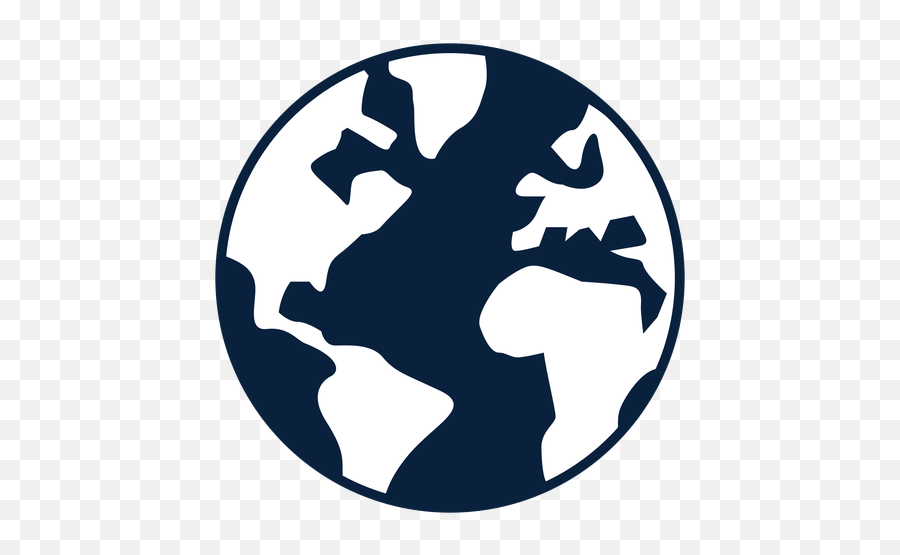Earth Black And White Icon - Transparent Png U0026 Svg Vector File Tours And Travels Png,Earth Transparent