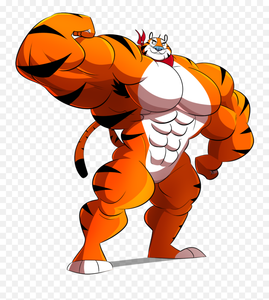 Kelloggu0027s Tony The Tiger - Tony The Tiger Muscles Clipart Frosted Flakes Tiger Name Png,Muscles Png