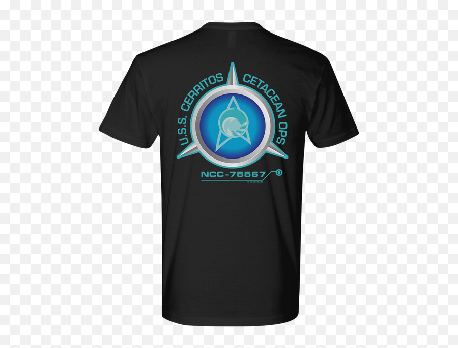Star Trek Lower Decks Cetacean Ops Delta Logo Adult Short Sleeve T - Shirt Png,Mana Series Icon