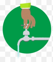 Greenredeem Saving Water - Icon Png Full Size Cartoon