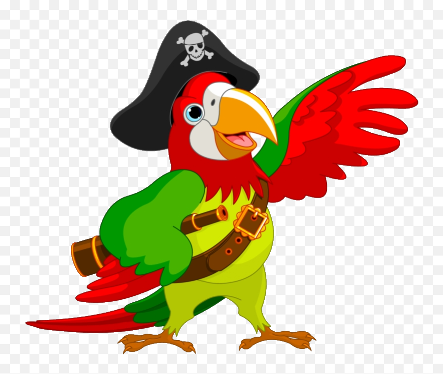 Pirate Parrot Piracy Jack Sparrow Clip - Pirate Parrot Clipart Png,Pirate Parrot Png