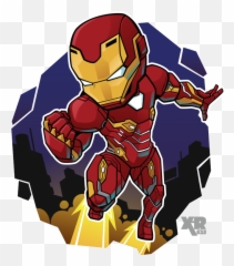 Marvel War Of Heroes Images Clipart - Iron Man Chibi Avengers png