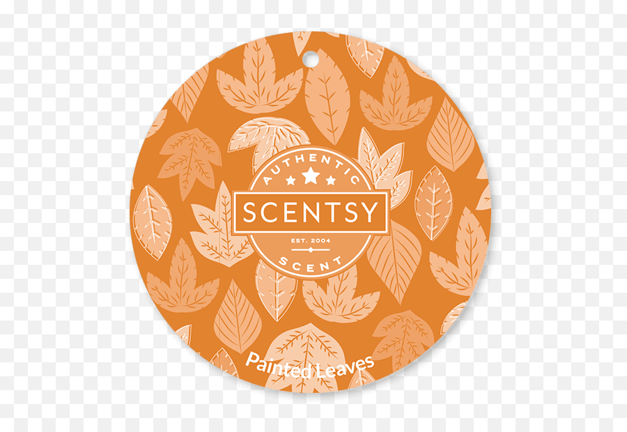 Painted Leaves Scent Circle - Caramel Sugar Cone Scentsy Png,Painted Circle Png