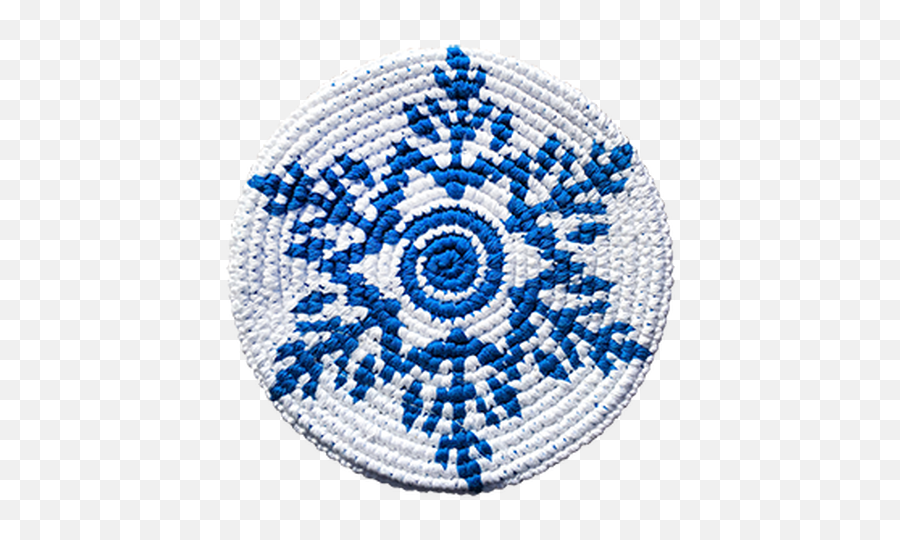 White Snowflake - Blue Disc Pocketdisc Circle Png,White Snowflake Transparent
