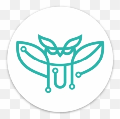 Logo Sticker - Circle Png,Owl Logo